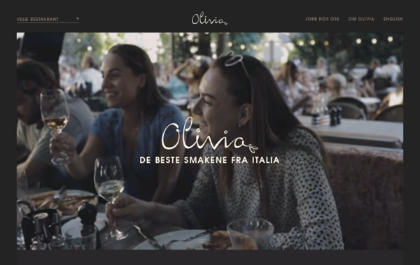 Olivia Restaurant Web Design