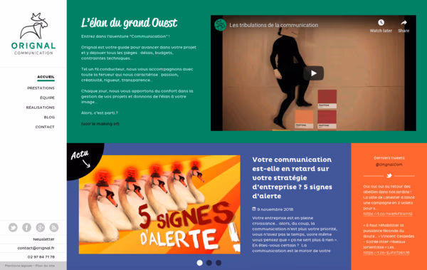 Orignal Communication Web Design