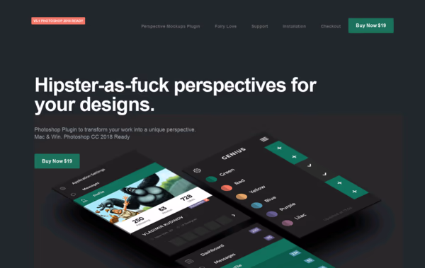 Perspective Mockups Plugin Web Design