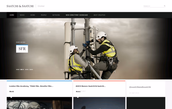 Saatchi & Saatchi Web Design