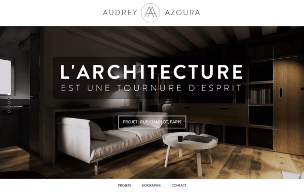Audrey Azoura : Architecte d’intérieur - Paris Web Design