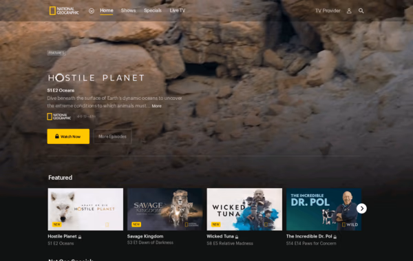 National Geographic Web Design