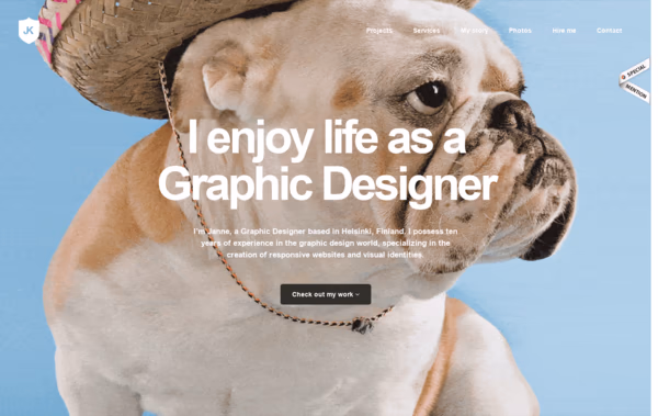 Janne Koivistoinen Portfolio Web Design