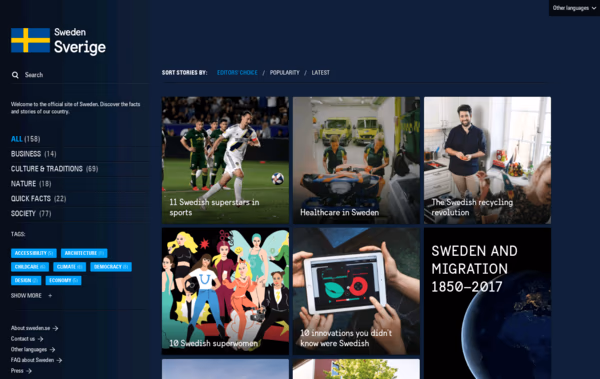 sweden.se | The official site of Sweden Web Design