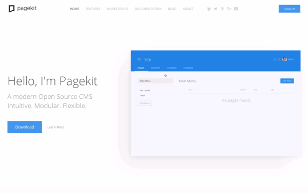 Pagekit Web Design