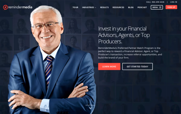 ReminderMedia Match Program Web Design