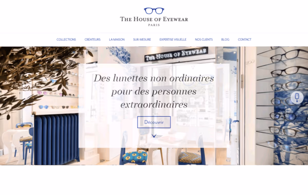 Opticien The House Of Eyewear Web Design