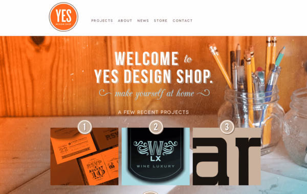 Yes Design Shop Web Design