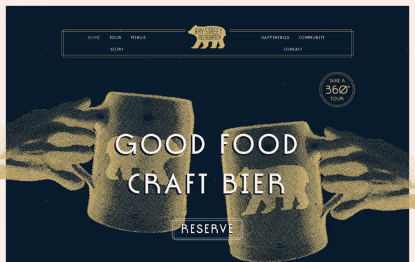 Bay Street Biergarten Web Design