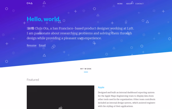 Chris Ota Designs Web Design