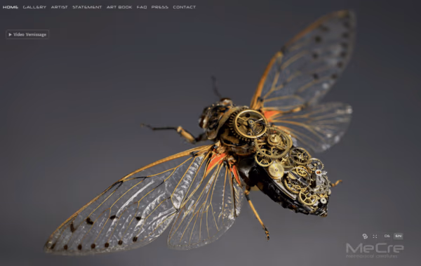 MeCre - Mechanical Creatures Web Design