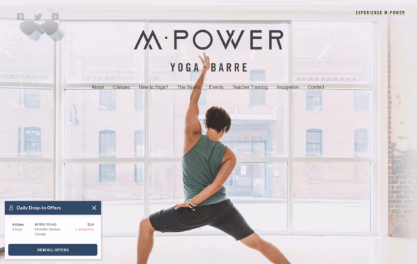 M·Power Yoga Web Design
