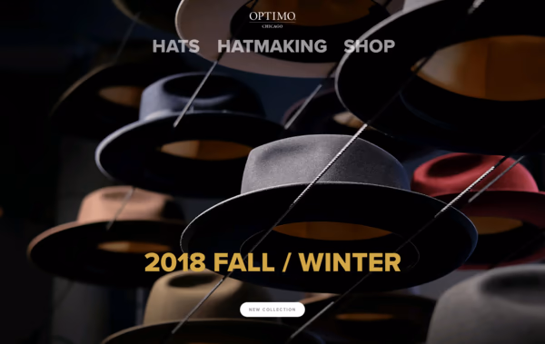 Optimo Hats Web Design
