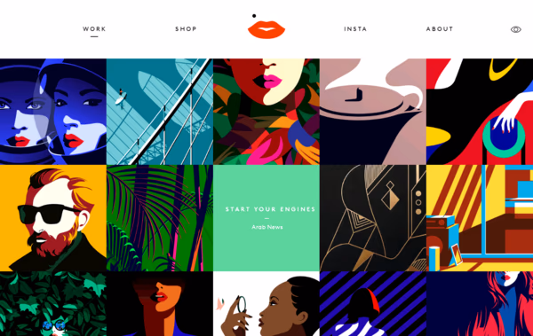 Malika Favre  Web Design