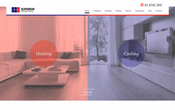Superior Heating & Cooling Web Design