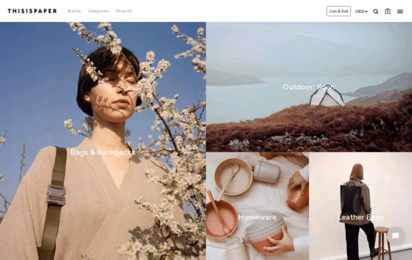 Thisispaper Shop Web Design