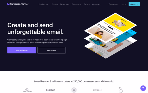 Campaign Monitor Web Design