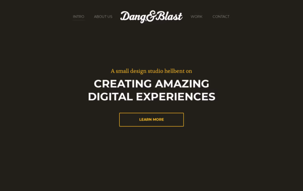 Dang & Blast Web Design