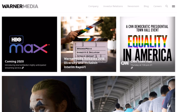 WarnerMedia Web Design