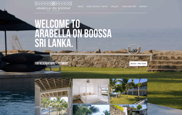 Arabella On Boossa Web Design