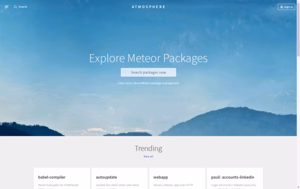 Atmosphere Js Web Design