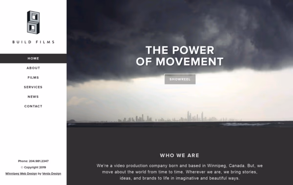 Build Films Web Design