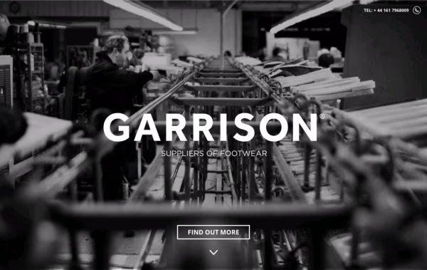 Garrison Footwear Web Design