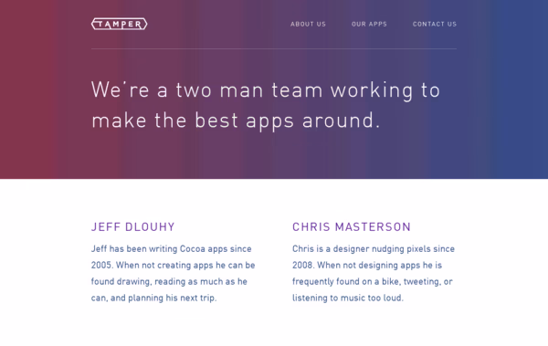 Tamper Web Design