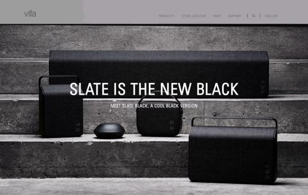 Vifa Wireless loudspeakers Web Design