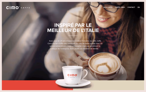 Caffe Cimo Web Design