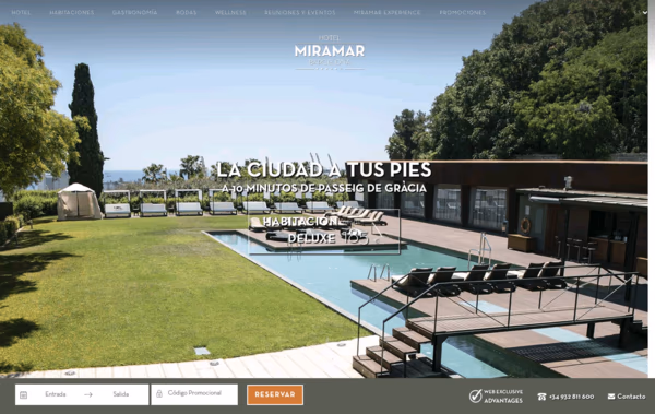 Hotel Miramar Barcelona Web Design