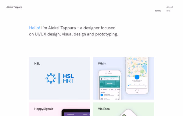 Aleksi Tappura Web Design