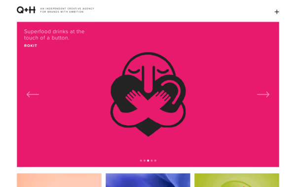 Q+H London Design Agency Web Design