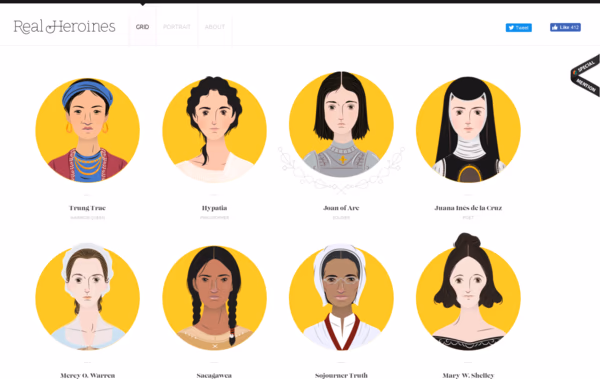 Real Heroines Web Design
