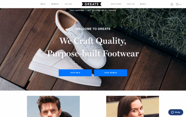 greats.com Web Design