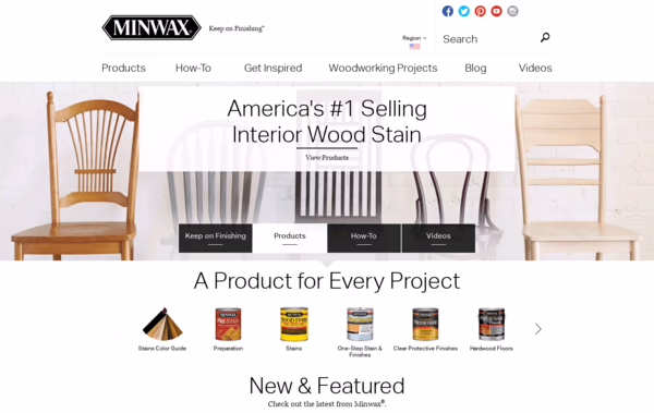 Minwax Web Design