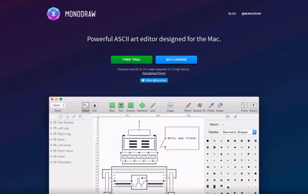 Monodraw Web Design