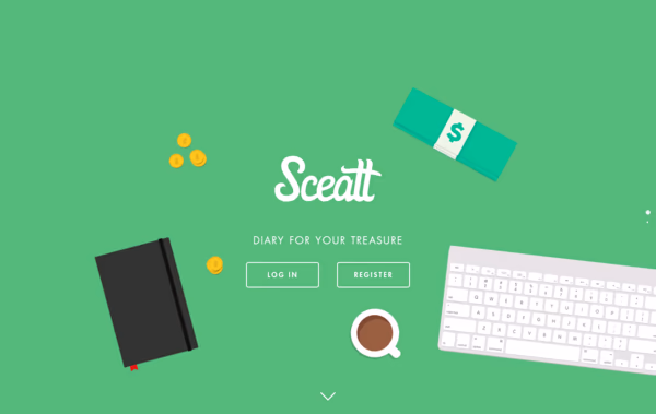 SCEATT | Diary for your treasure Web Design