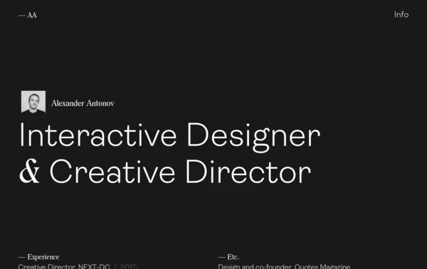 Alexander Antonov Web Design