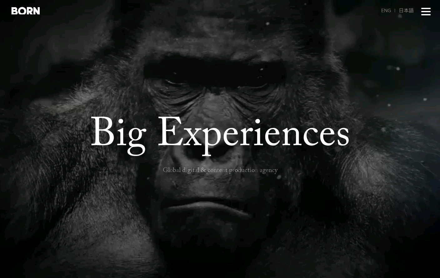 BORN Website Is A Web Design Inspiration