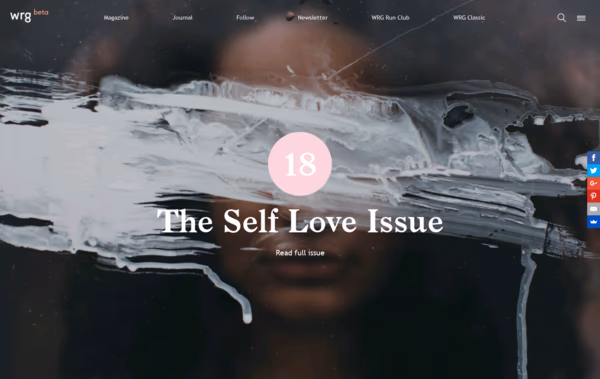 WRG Magazine Web Design