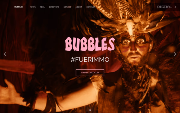 Bubbles Film Web Design