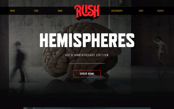 Rush.com Web Design