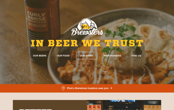 Brewsters Brewing Company Web Design