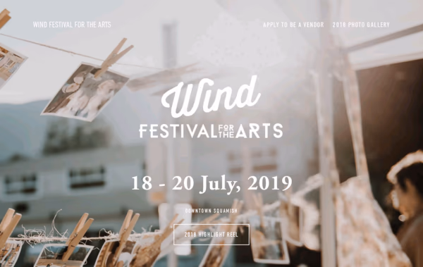 Squamish Wind Festival Web Design
