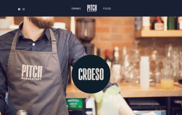 Pitch Cocktail & Restaurant Web Design