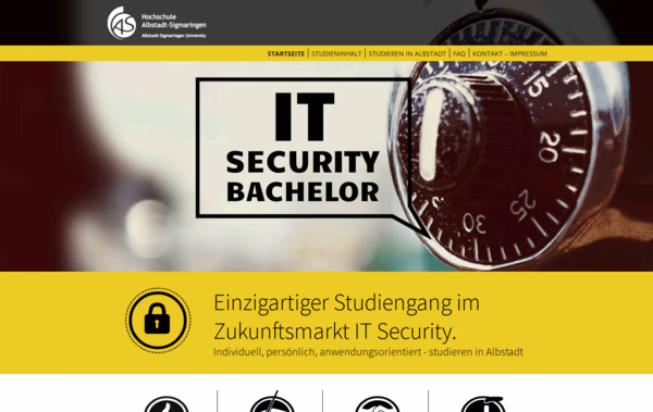 Studiengang IT Security Web Design