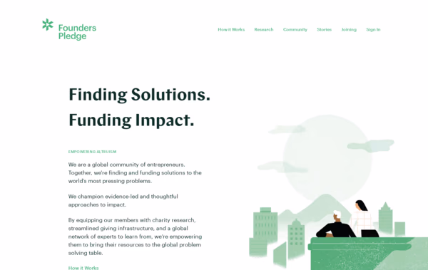 Founders Pledge Web Design