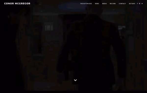 Conor Mcgregor Web Design