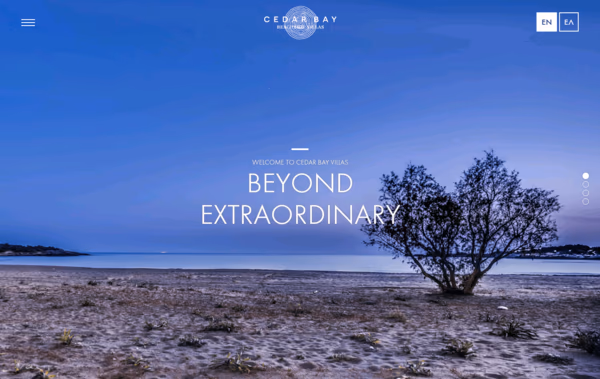 Cedar Bay Beachside Villas Web Design